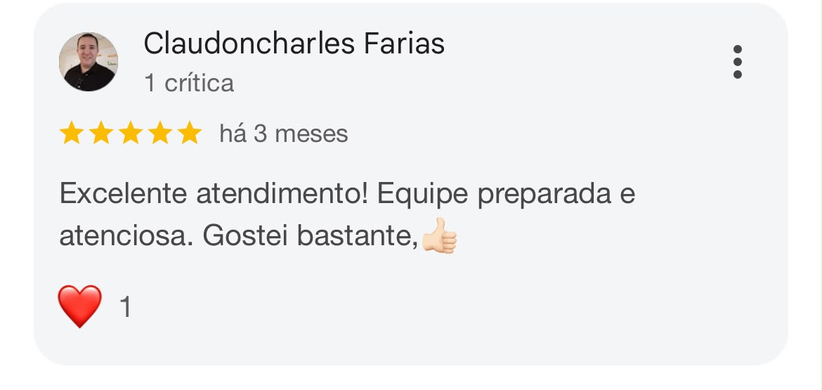Avaliação de paciente 1