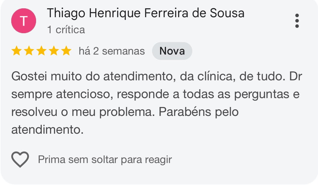 Avaliação de paciente 3